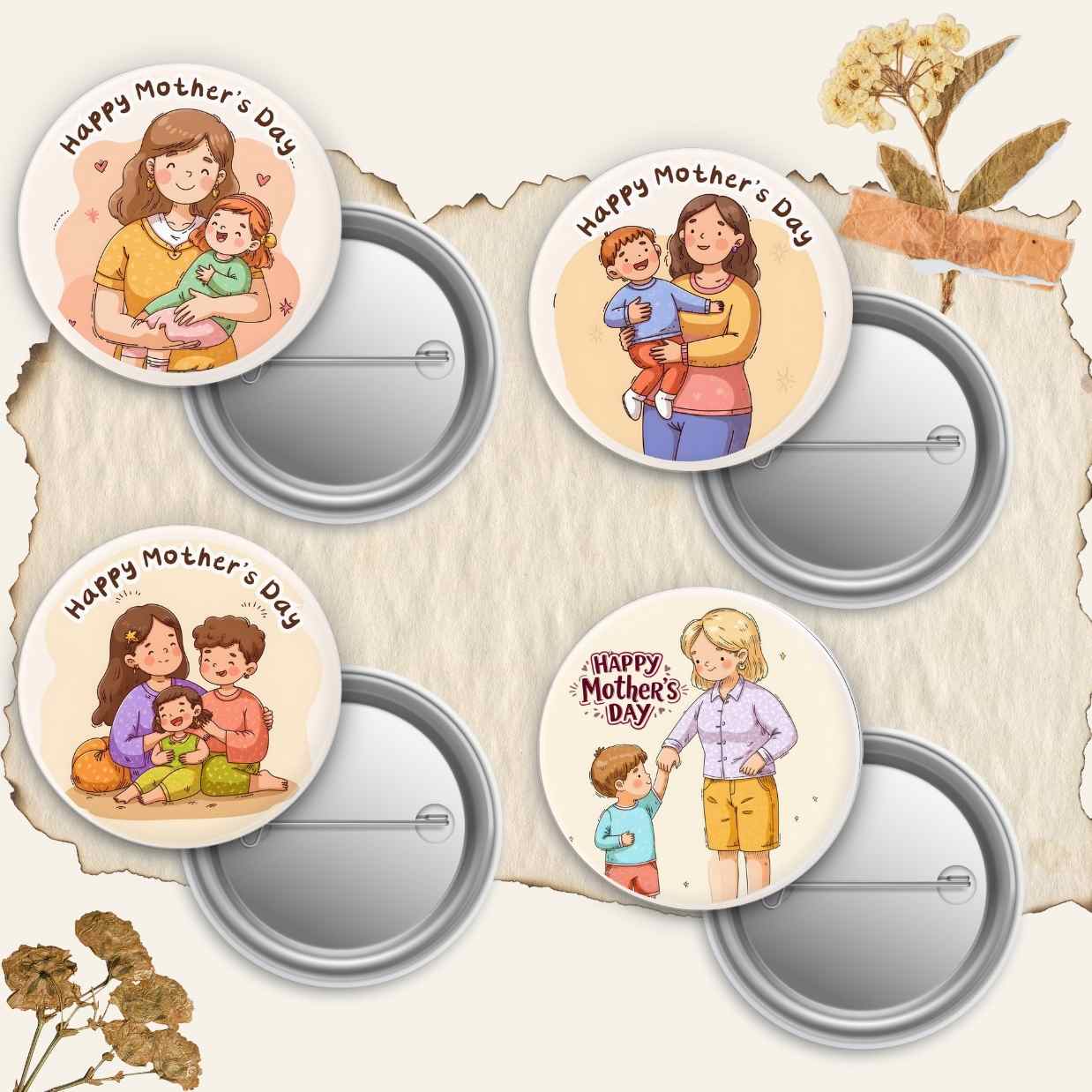 Mother's day Badge Pin