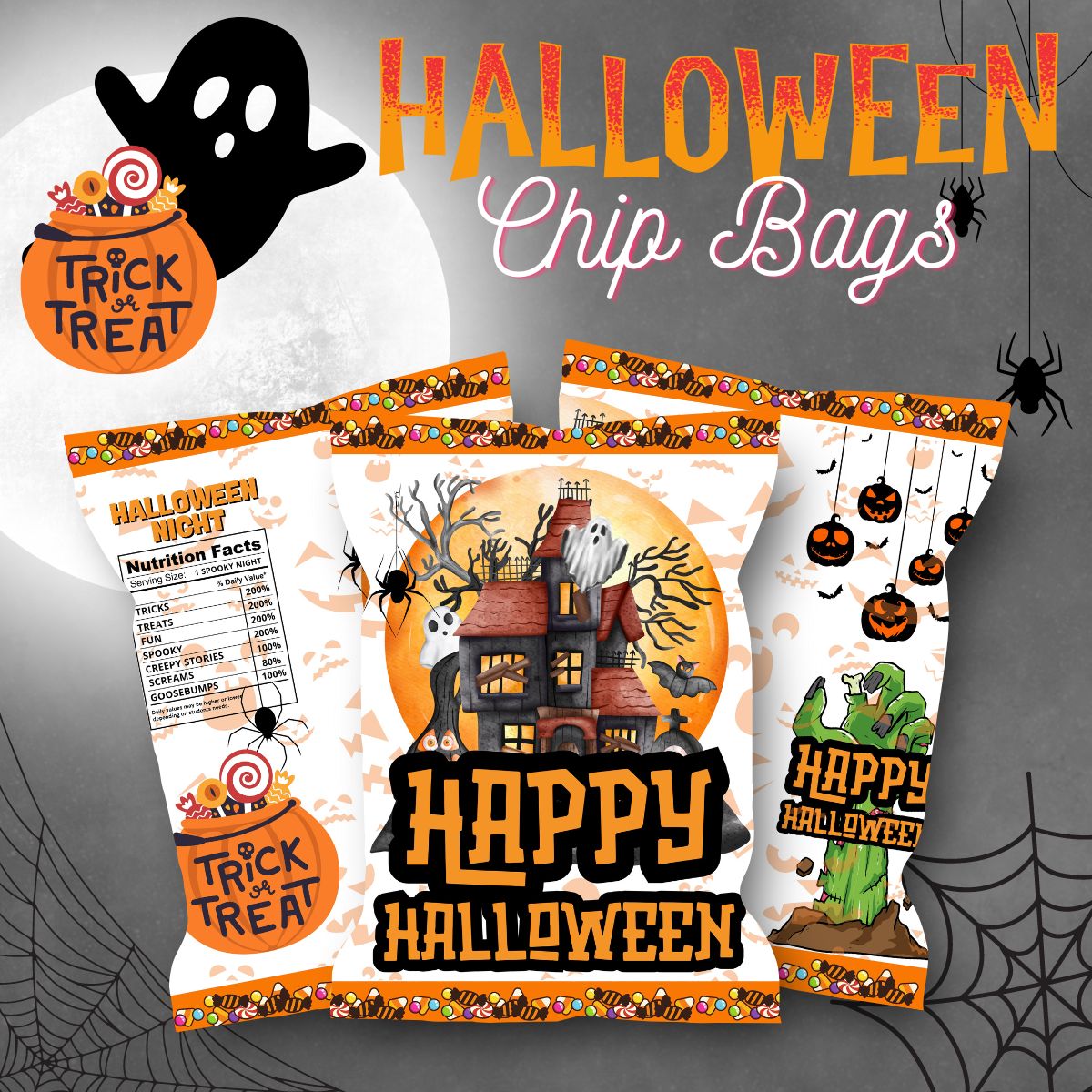 HALLOWEEN - CHIP BAGS