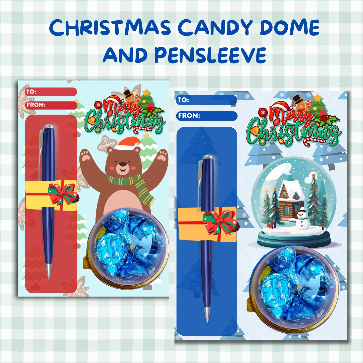 Christmas 2in1/3in1 Backcard