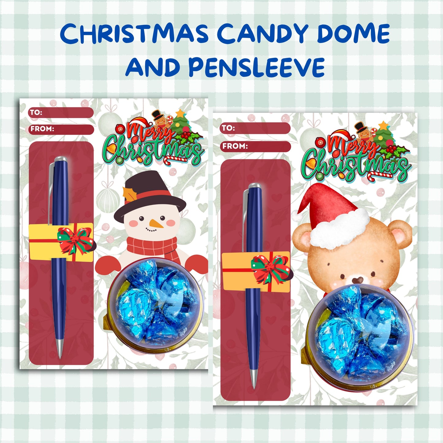 Christmas 2in1/3in1 Backcard