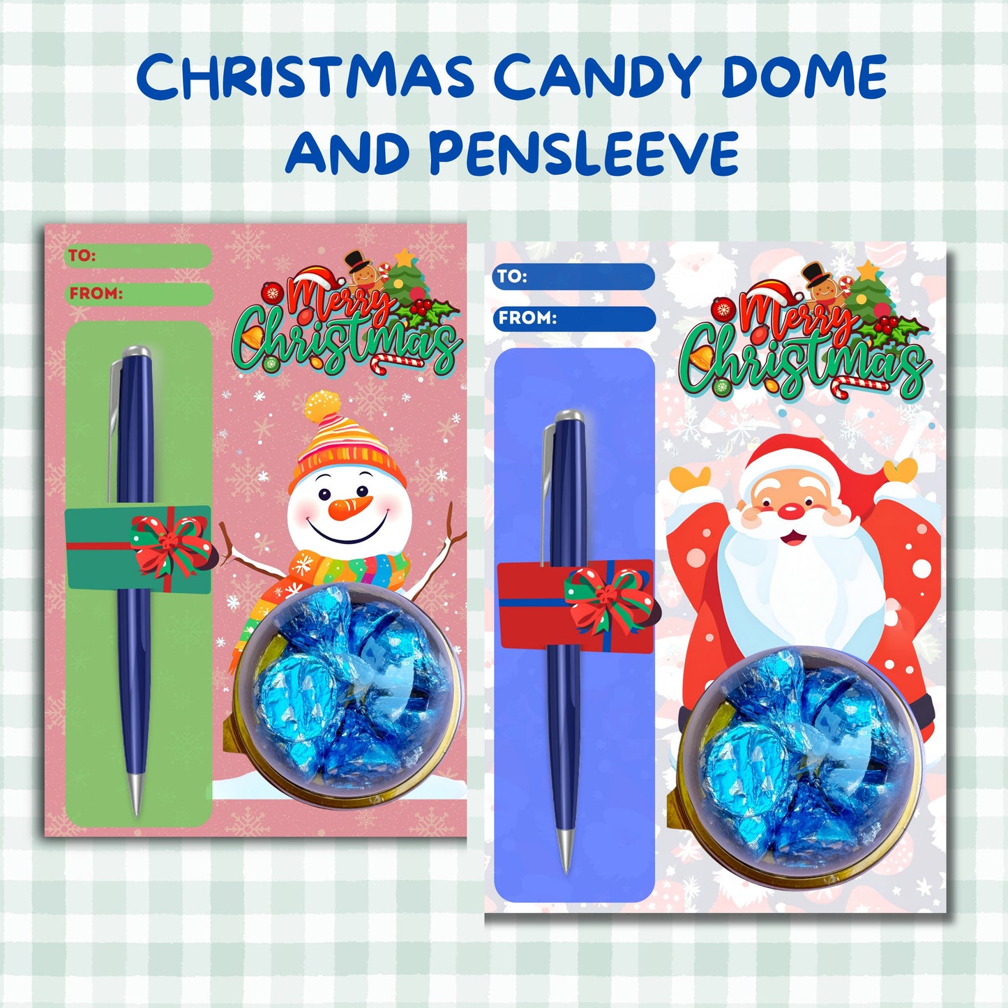 Christmas 2in1/3in1 Backcard