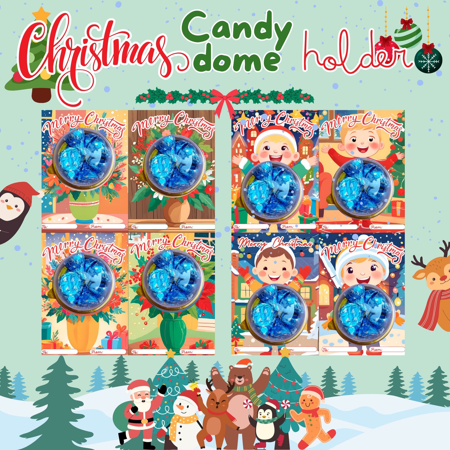 Christmas Candy Dome