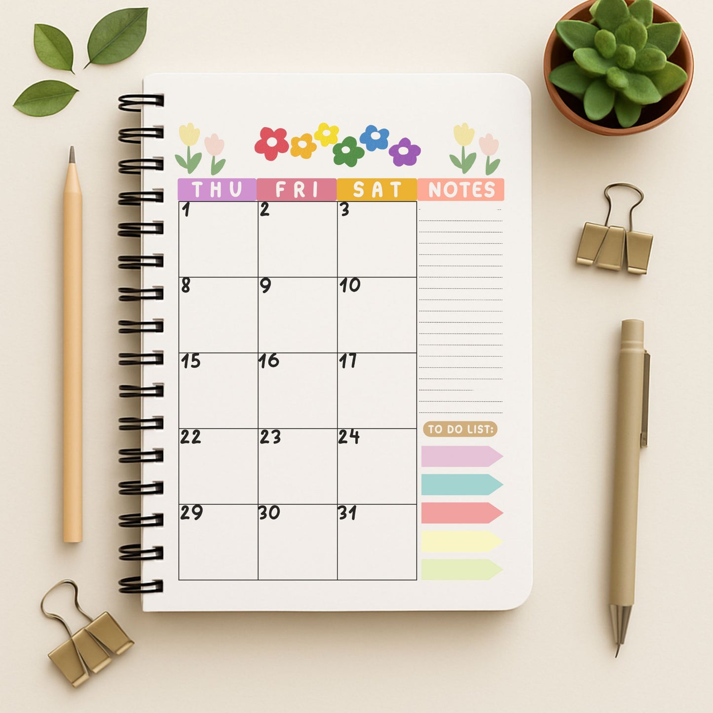 Cutesy & Adventure 2026 Planner