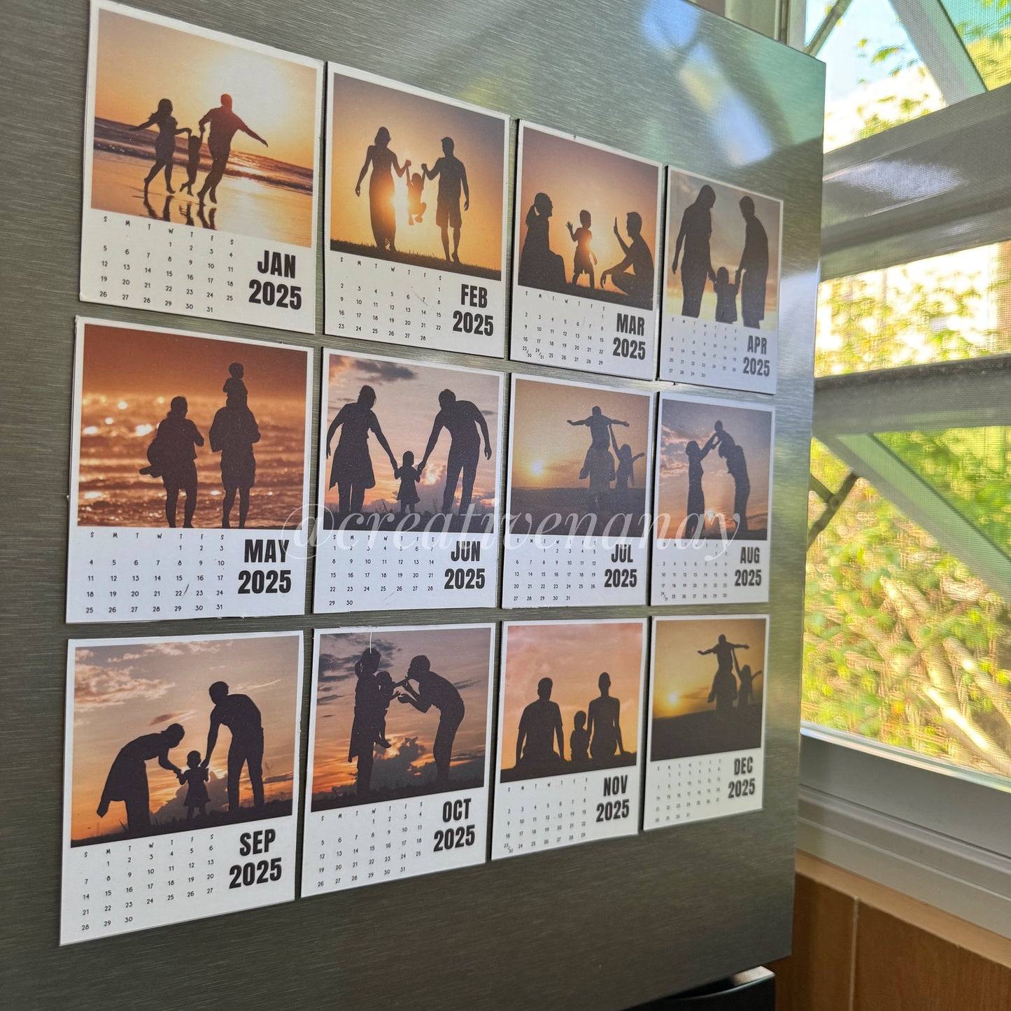 Photo Calendar Fridge Magnet