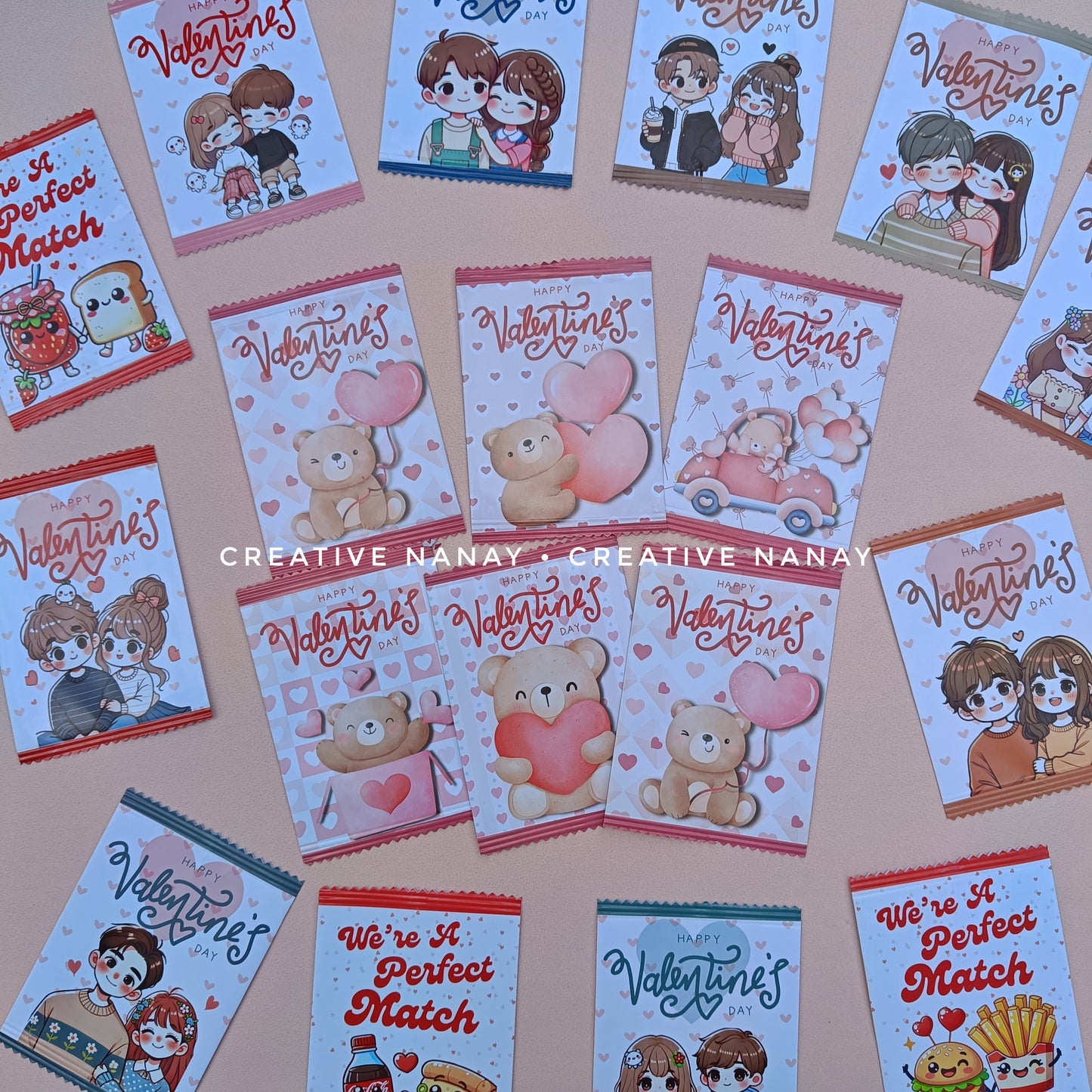 Valentines Bundle (FREE floral clip Backcard)