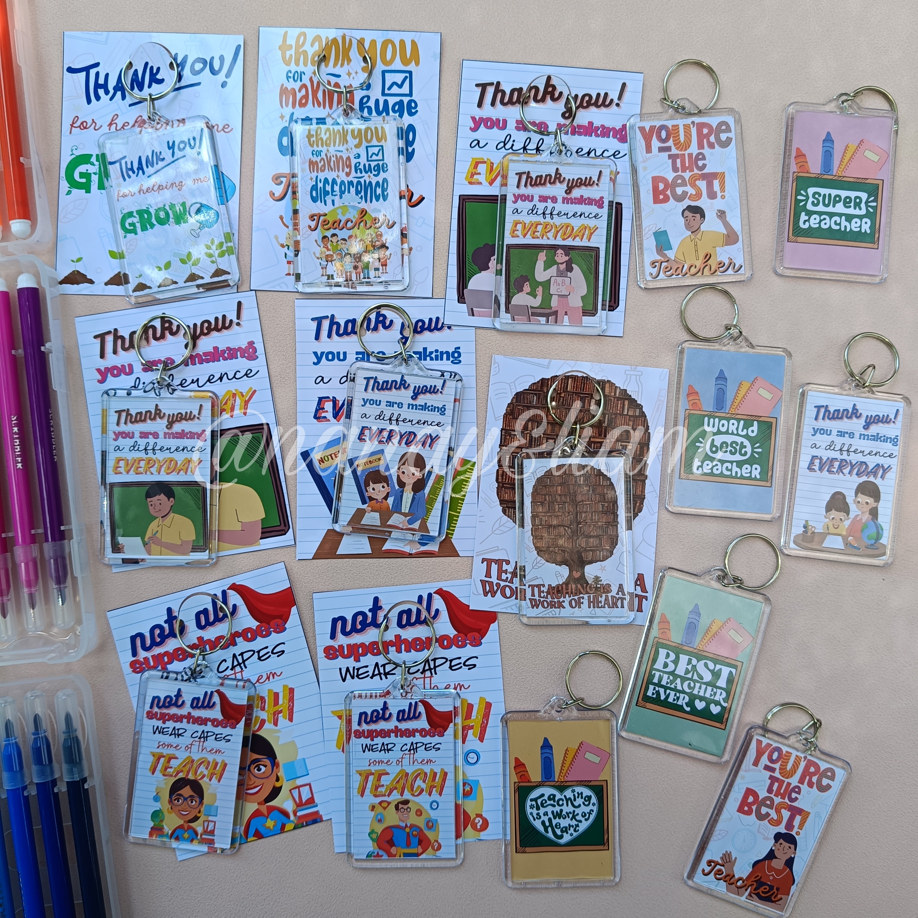 Keychains Teacheres Teachers day Keychain – creativenanay