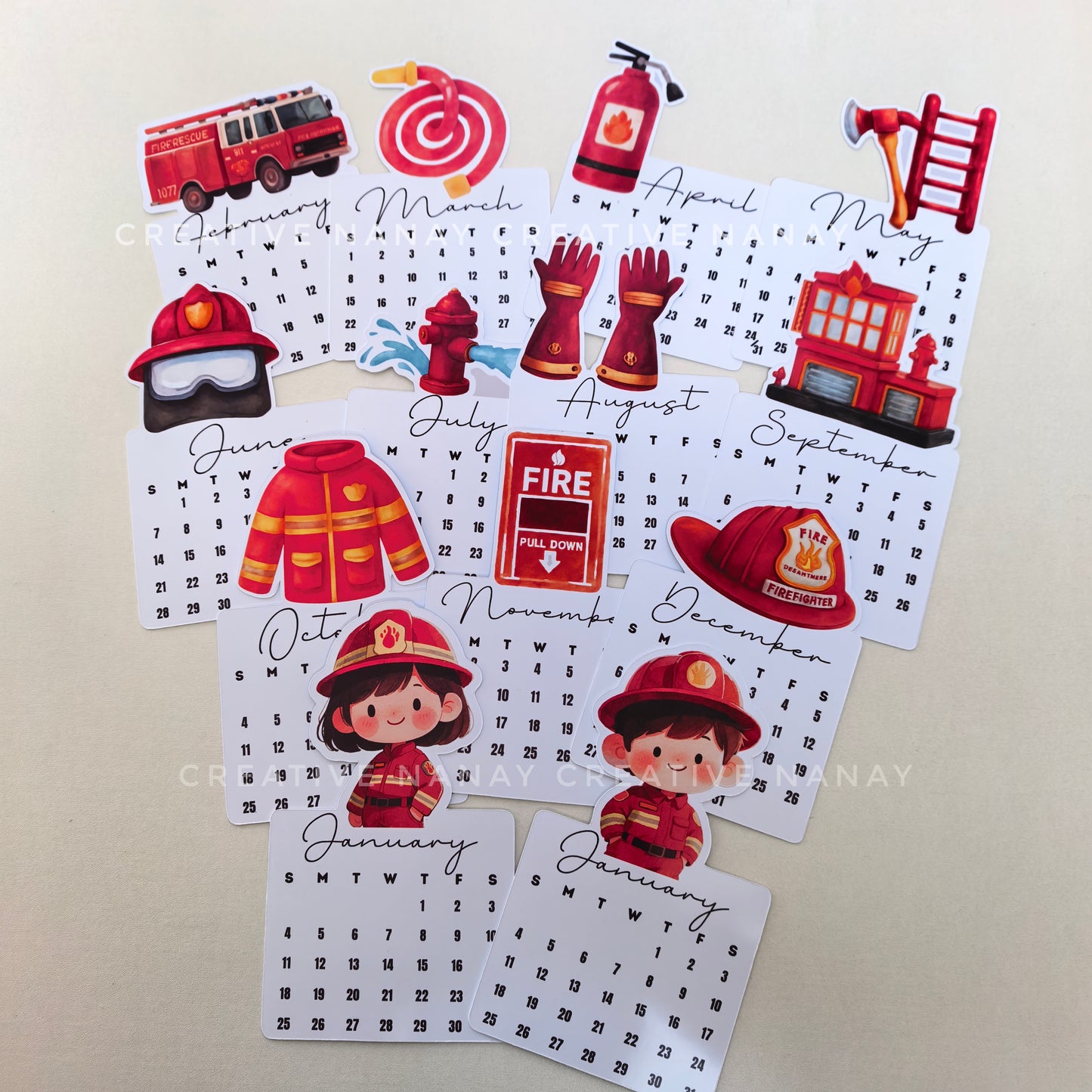 2026 Professions Mini Calendar